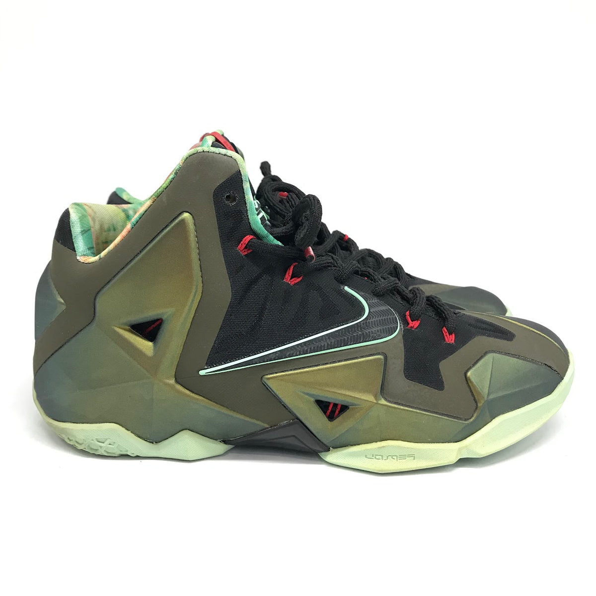 NIKE | ナイキ LEBRON XI スニーカー 616175-700 グリーン 27cm【倉吉店】