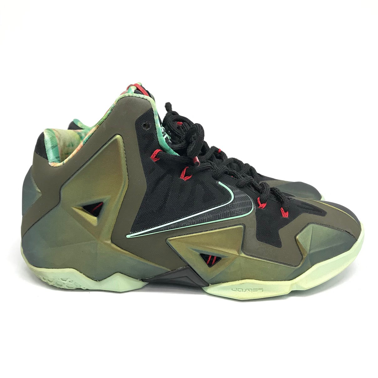 NIKE | ナイキ LEBRON XI スニーカー 616175-700 グリーン 27cm【倉吉店】