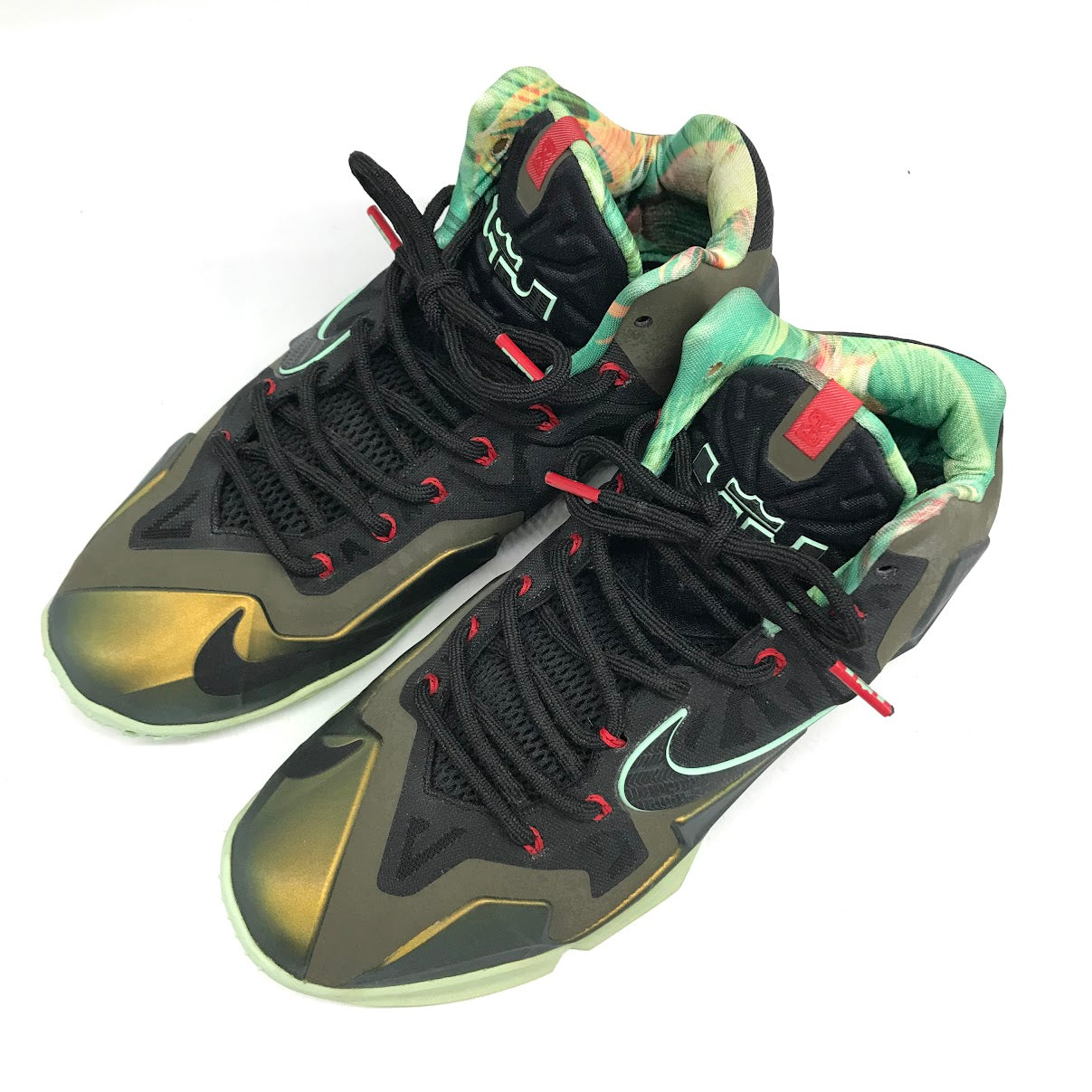 NIKE | ナイキ LEBRON XI スニーカー 616175-700 グリーン 27cm【倉吉店】