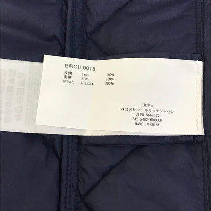 BARACUTA | バラクータ キルティング 中綿ベスト BRGIL0018 ネイビー サイズ：42【倉吉店】