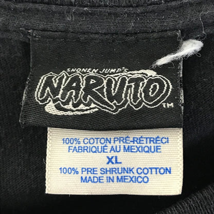 SHONEN JUMP'S NARUTO 'KAKASHI' はたけカカシ/少年ジャンプ/ナルト 00s 半袖Ｔシャツ ブラック サイズ：XL【倉吉店】