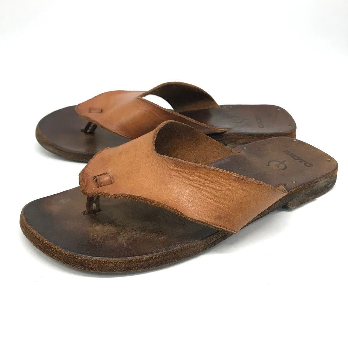 LEATHER ARTS & CRAFTS MOTO | レザーアーツアンドクラフツモト THONGSANDAL レザー サンダル 1639 ブラウン【倉吉店】