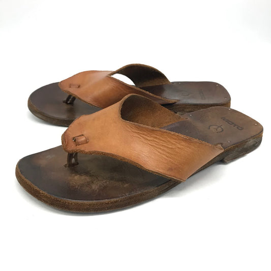 LEATHER ARTS & CRAFTS MOTO | レザーアーツアンドクラフツモト THONGSANDAL レザー サンダル 1639 ブラウン【倉吉店】