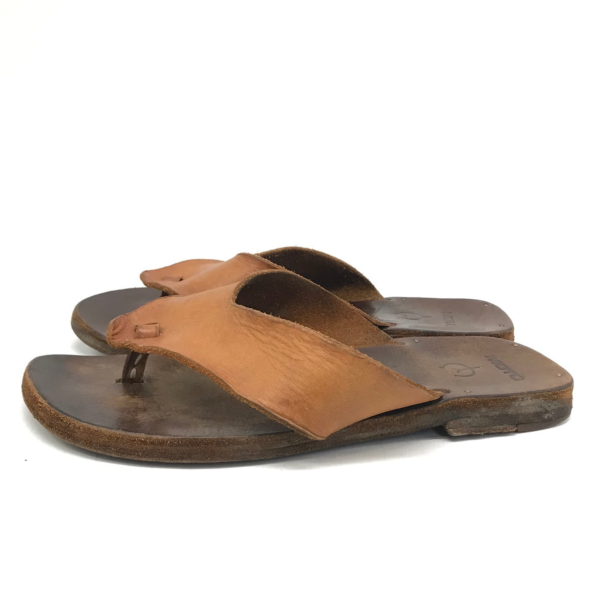 LEATHER ARTS & CRAFTS MOTO | レザーアーツアンドクラフツモト THONGSANDAL レザー サンダル 1639 ブラウン【倉吉店】