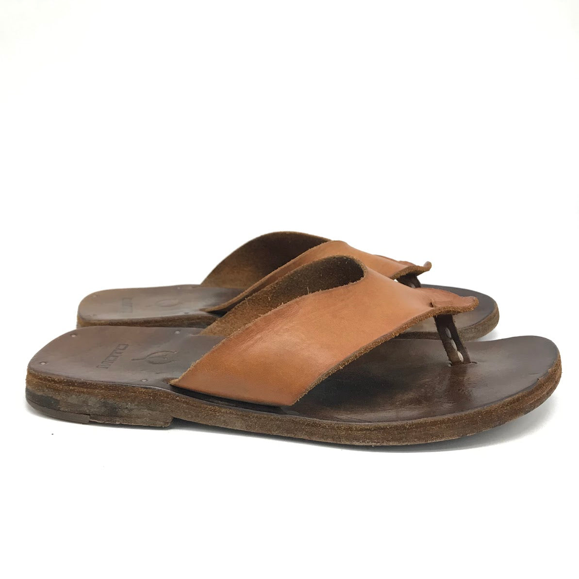LEATHER ARTS & CRAFTS MOTO | レザーアーツアンドクラフツモト THONGSANDAL レザー サンダル 1639 ブラウン【倉吉店】