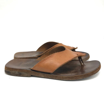 LEATHER ARTS & CRAFTS MOTO | レザーアーツアンドクラフツモト THONGSANDAL レザー サンダル 1639 ブラウン【倉吉店】