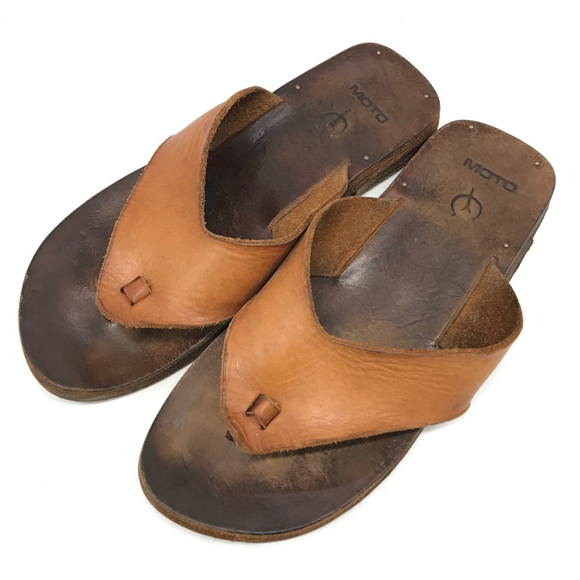 LEATHER ARTS & CRAFTS MOTO | レザーアーツアンドクラフツモト THONGSANDAL レザー サンダル 1639 ブラウン【倉吉店】