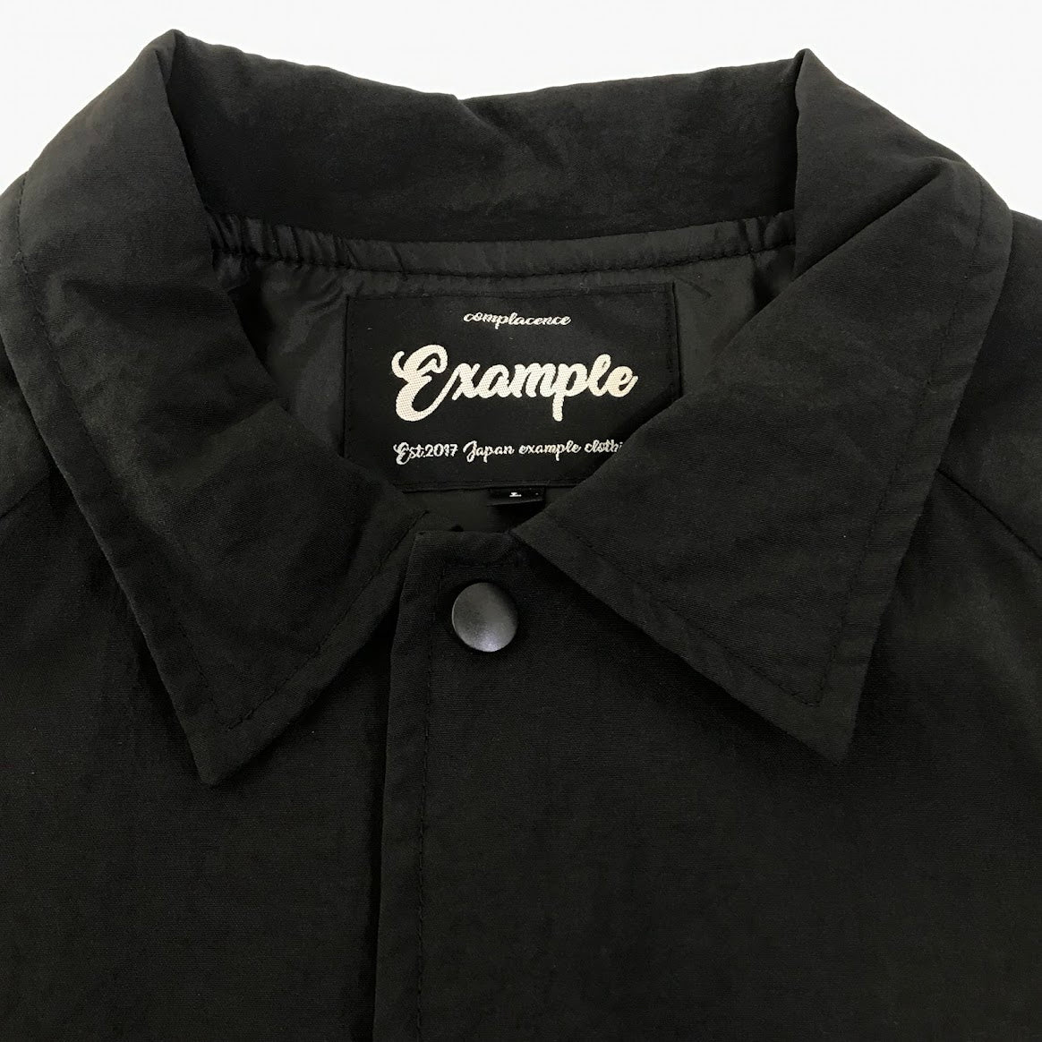 EXAMPLE｜エグザンプル 　コーチジャケット ナイロンジャケット ブラック サイズ：L【倉吉店】