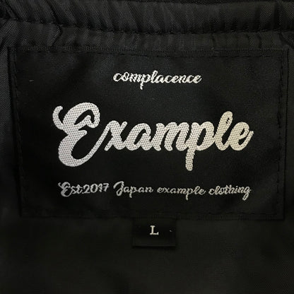 EXAMPLE｜エグザンプル 　コーチジャケット ナイロンジャケット ブラック サイズ：L【倉吉店】