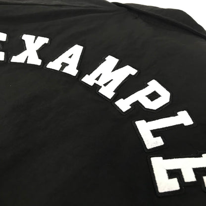 EXAMPLE｜エグザンプル 　コーチジャケット ナイロンジャケット ブラック サイズ：L【倉吉店】