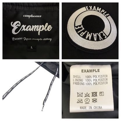EXAMPLE｜エグザンプル 　コーチジャケット ナイロンジャケット ブラック サイズ：L【倉吉店】