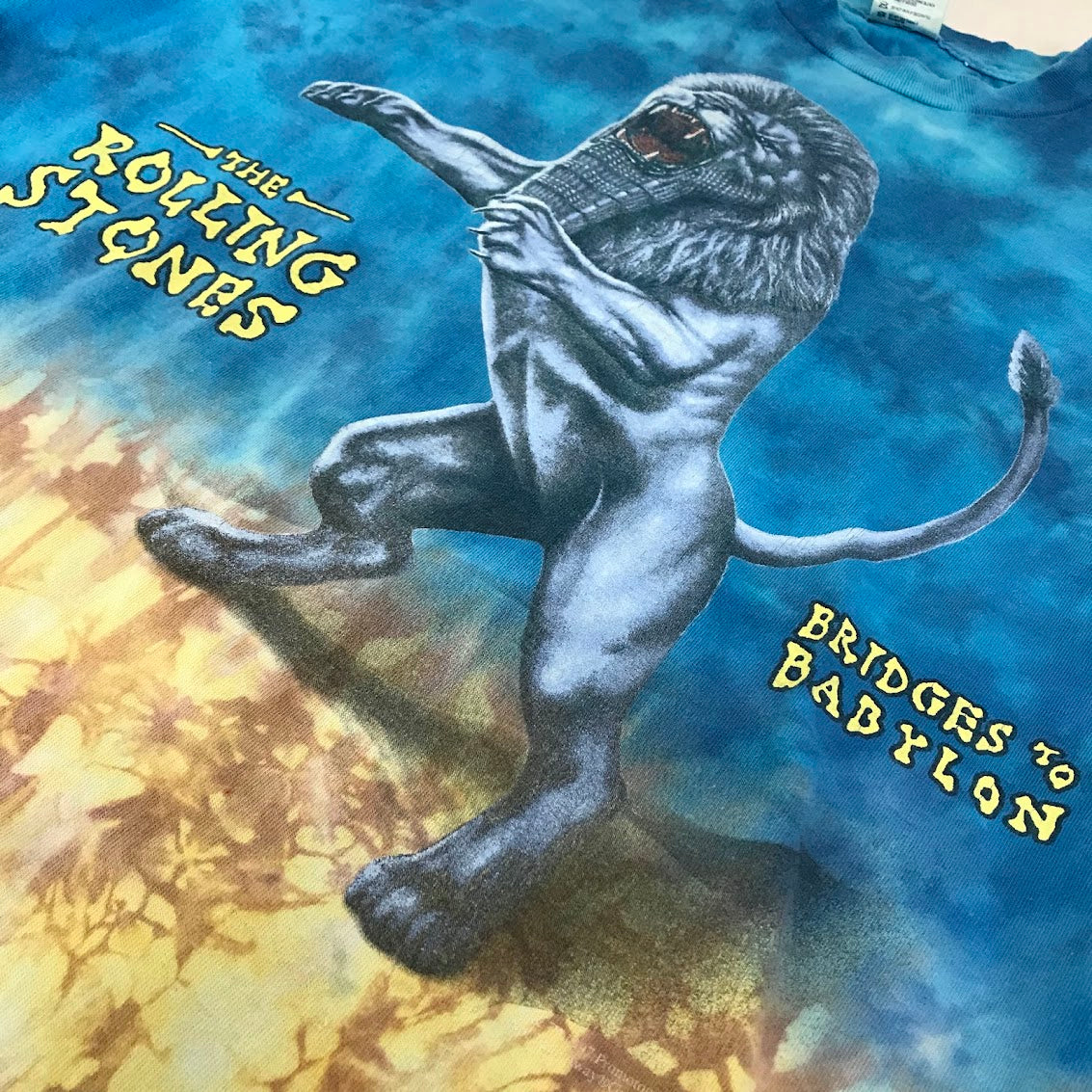 The Rolling Stones 'Bridges to Babylon' バンドＴ ローリングストーンズ 半袖Ｔシャツ タイダイ サイズ：XL【倉吉店】
