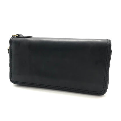 AVIREX | アヴィレックス HORWEEN LEATHER LONG ROUND ZIPPER WALLET ラウンドファスナー長財布 長財布 ブラック【倉吉店】