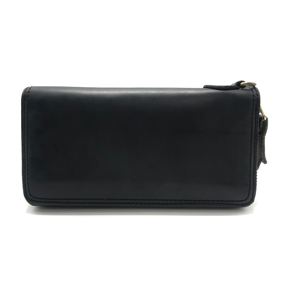 AVIREX | アヴィレックス HORWEEN LEATHER LONG ROUND ZIPPER WALLET ラウンドファスナー長財布 長財布 ブラック【倉吉店】