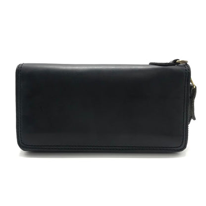AVIREX | アヴィレックス HORWEEN LEATHER LONG ROUND ZIPPER WALLET ラウンドファスナー長財布 長財布 ブラック【倉吉店】