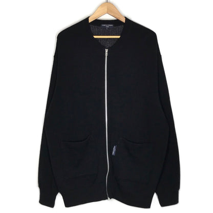 COMME des GARCONS HOMME | コムデギャルソンオム 23AW ウール天竺×ツイード縮絨ジップカーディガン カーディガン HL-T019 ブラック サイズ：L【倉吉店】