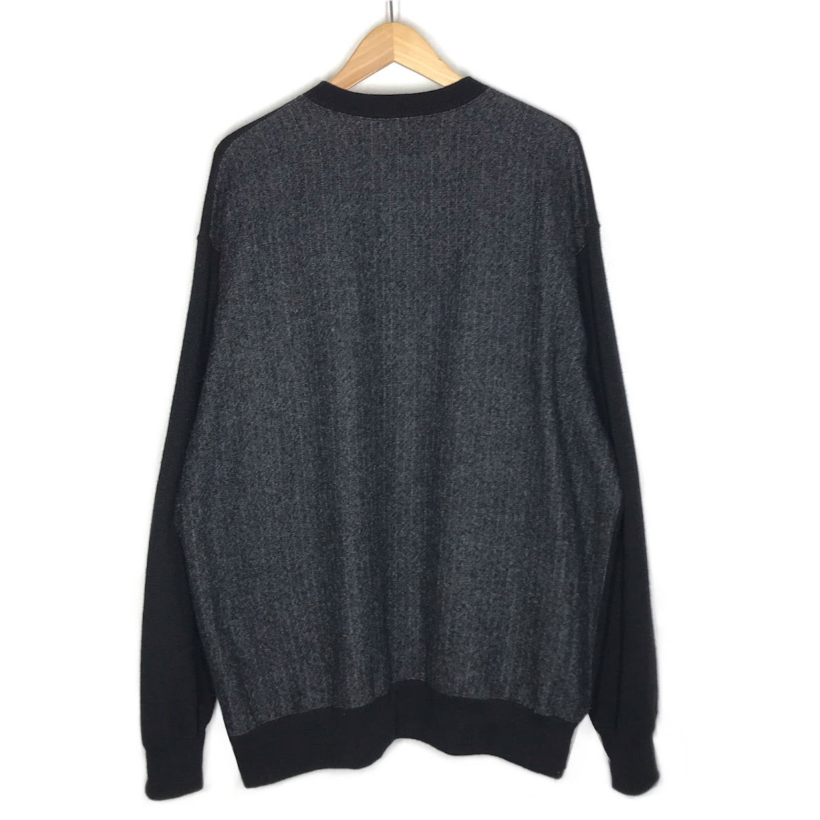 COMME des GARCONS HOMME | コムデギャルソンオム 23AW ウール天竺×ツイード縮絨ジップカーディガン カーディガン HL-T019 ブラック サイズ：L【倉吉店】