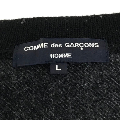 COMME des GARCONS HOMME | コムデギャルソンオム 23AW ウール天竺×ツイード縮絨ジップカーディガン カーディガン HL-T019 ブラック サイズ：L【倉吉店】