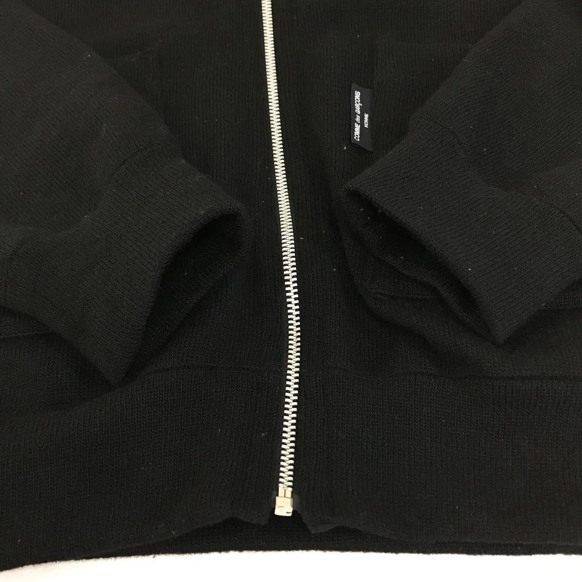 COMME des GARCONS HOMME | コムデギャルソンオム 23AW ウール天竺×ツイード縮絨ジップカーディガン カーディガン HL-T019 ブラック サイズ：L【倉吉店】
