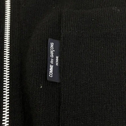 COMME des GARCONS HOMME | コムデギャルソンオム 23AW ウール天竺×ツイード縮絨ジップカーディガン カーディガン HL-T019 ブラック サイズ：L【倉吉店】