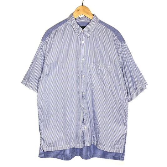 COMME des GARCONS HOMME | コムデギャルソンオム ストライプ柄 半袖シャツ HM-B024 ブルー サイズ：L【倉吉店】