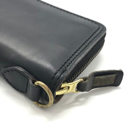 AVIREX | アヴィレックス HORWEEN LEATHER LONG ROUND ZIPPER WALLET ラウンドファスナー長財布 長財布 ブラック【倉吉店】
