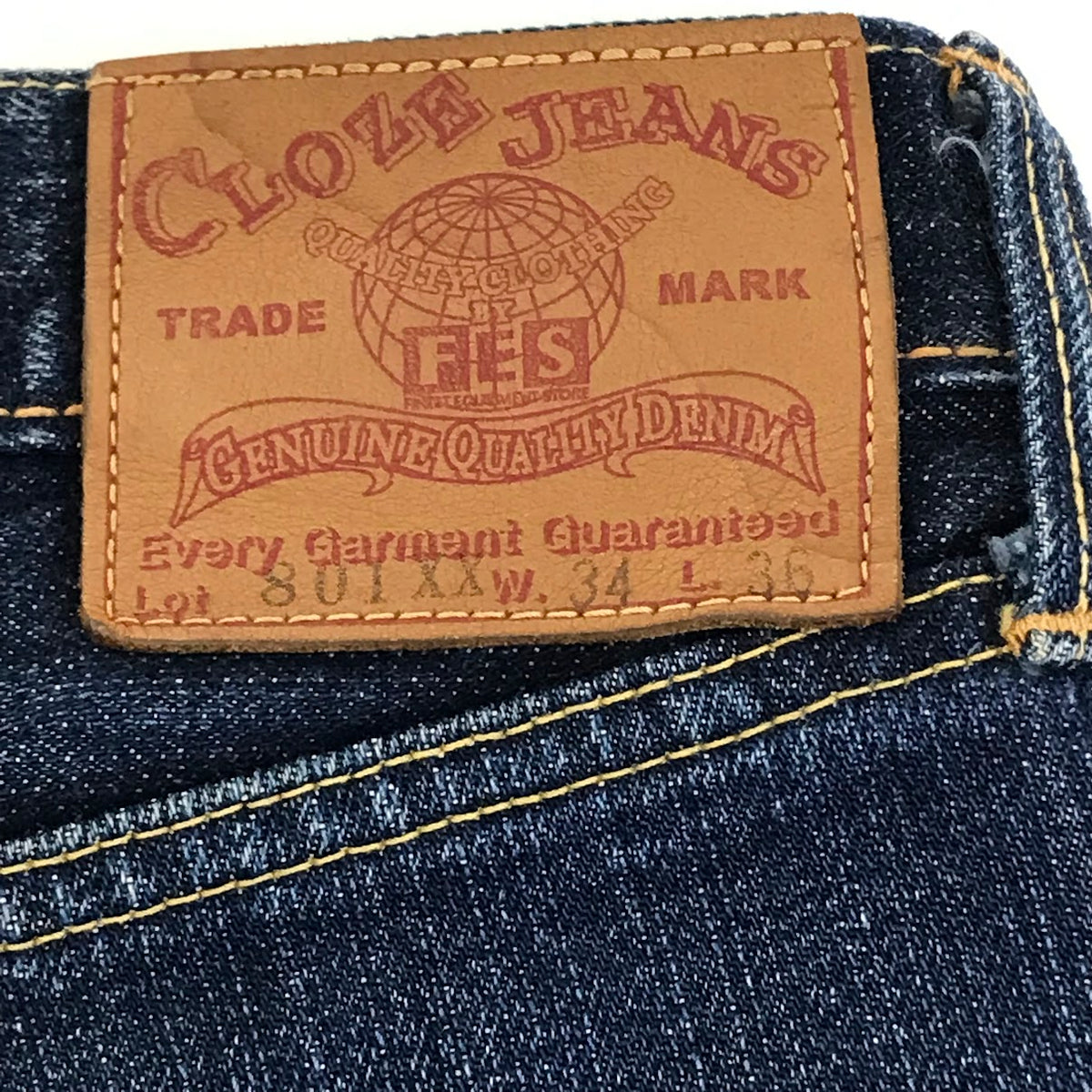 CLOZE JEANS｜クローズジーンズ デニムパンツ 801XX ブルー サイズ：34【倉吉店】