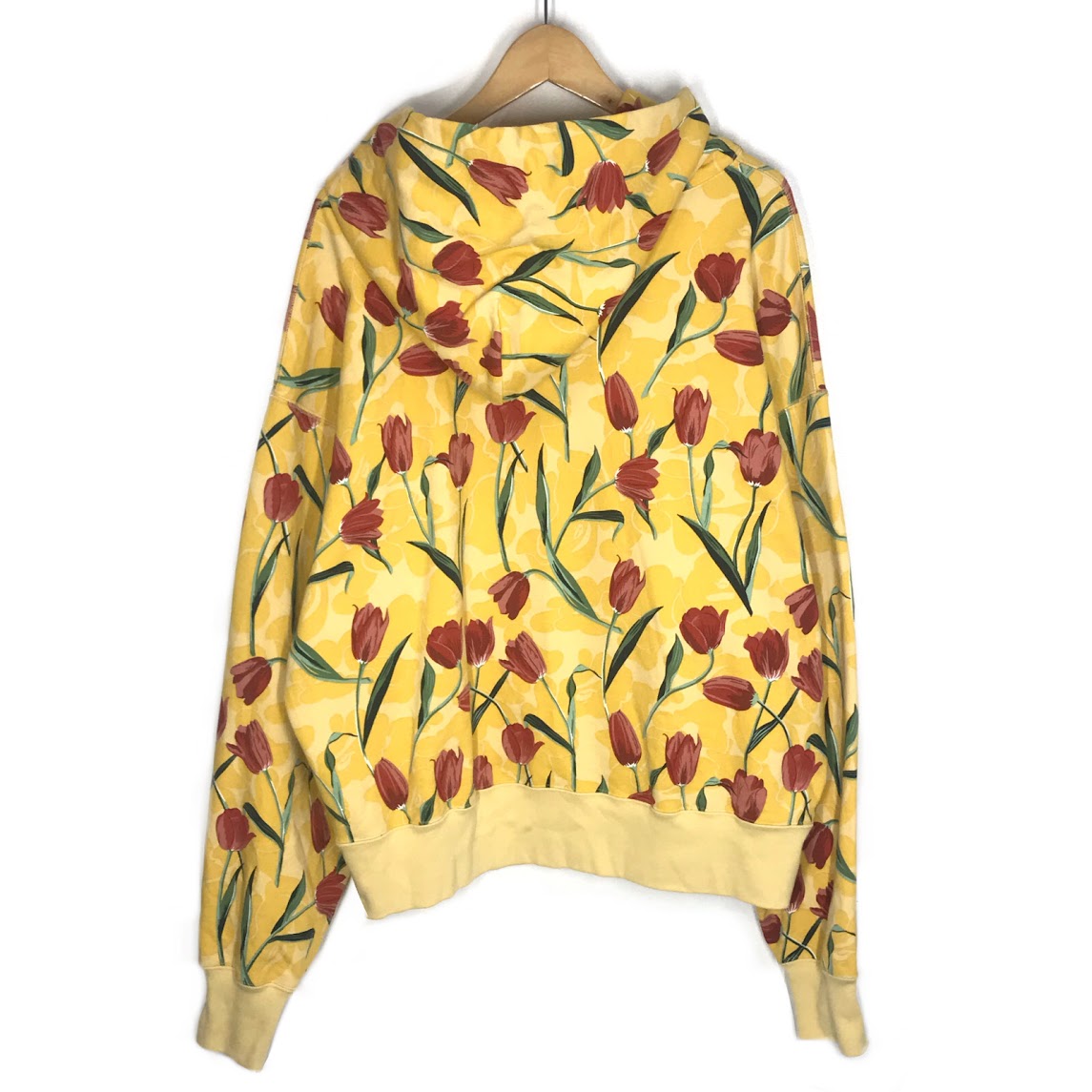A BATHING APE | アベイシングエイプ TULIP CAMO プルオーバーパーカー チューリップ柄 パーカー 001PPK802004L イエロー サイズ：M【倉吉店】