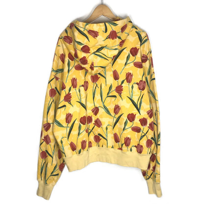 A BATHING APE | アベイシングエイプ TULIP CAMO プルオーバーパーカー チューリップ柄 パーカー 001PPK802004L イエロー サイズ：M【倉吉店】