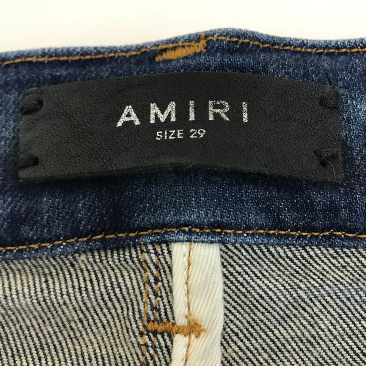 AMIRI | アミリ OLD ENGLISH LOGO JEANS ダメージ加工 デニムパンツ PS22MDS148 インディゴ サイズ：29【倉吉店】