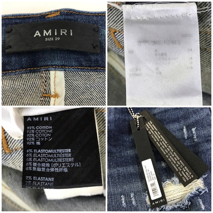 AMIRI | アミリ OLD ENGLISH LOGO JEANS ダメージ加工 デニムパンツ PS22MDS148 インディゴ サイズ：29【倉吉店】