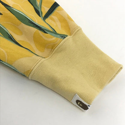 A BATHING APE | アベイシングエイプ TULIP CAMO プルオーバーパーカー チューリップ柄 パーカー 001PPK802004L イエロー サイズ：M【倉吉店】