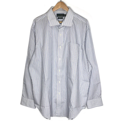RALPH LAUREN | ラルフローレン 80S CLASSIC FIT ストライプ柄 サイズ:18 長袖シャツ ブルー【倉吉店】