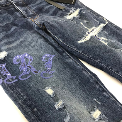 AMIRI | アミリ OLD ENGLISH LOGO JEANS ダメージ加工 デニムパンツ PS22MDS148 インディゴ サイズ：29【倉吉店】
