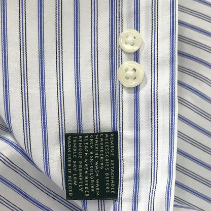 RALPH LAUREN | ラルフローレン 80S CLASSIC FIT ストライプ柄 サイズ:18 長袖シャツ ブルー【倉吉店】