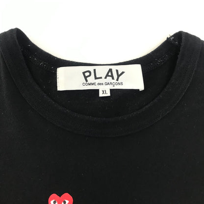 PLAY COMME des GARCONS | プレイコムデギャルソン Random Small Red Emblem 半袖Ｔシャツ AX-T338 ブラック サイズ：XL【倉吉店】