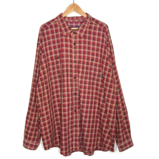 patagonia | パタゴニア 00s ORGANIC PIMA COTTON チェック柄 長袖シャツ 53836F0 レッド サイズ：XXL【倉吉店】