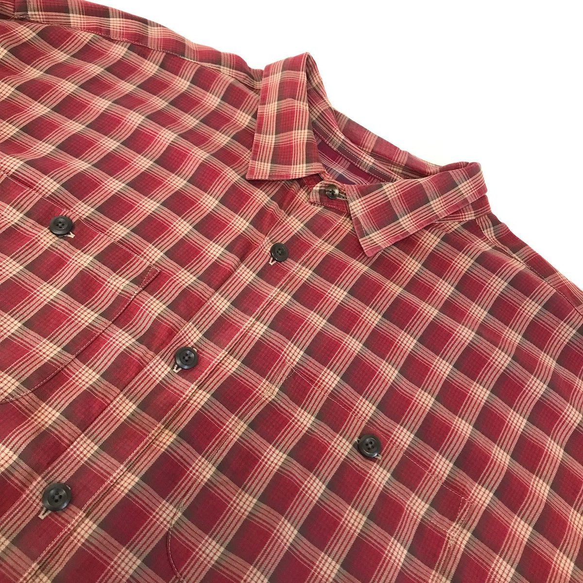 patagonia | パタゴニア 00s ORGANIC PIMA COTTON チェック柄 長袖シャツ 53836F0 レッド サイズ：XXL【倉吉店】
