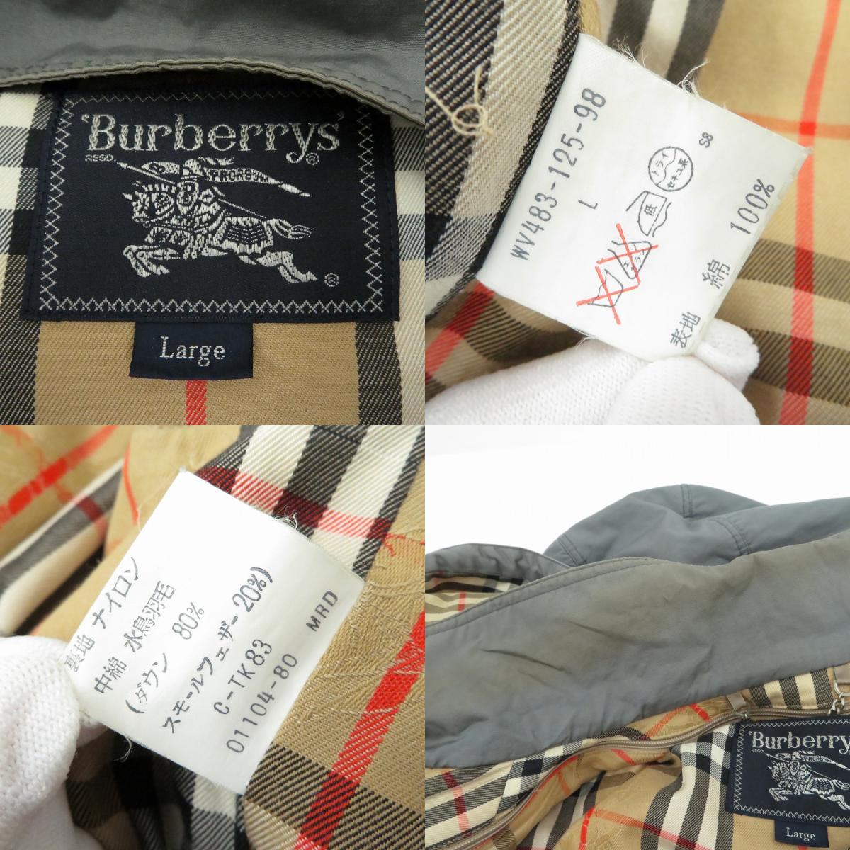 BURBERRY | バーバリー その他アウター コート グレー サイズ：L【瀬戸大橋店】