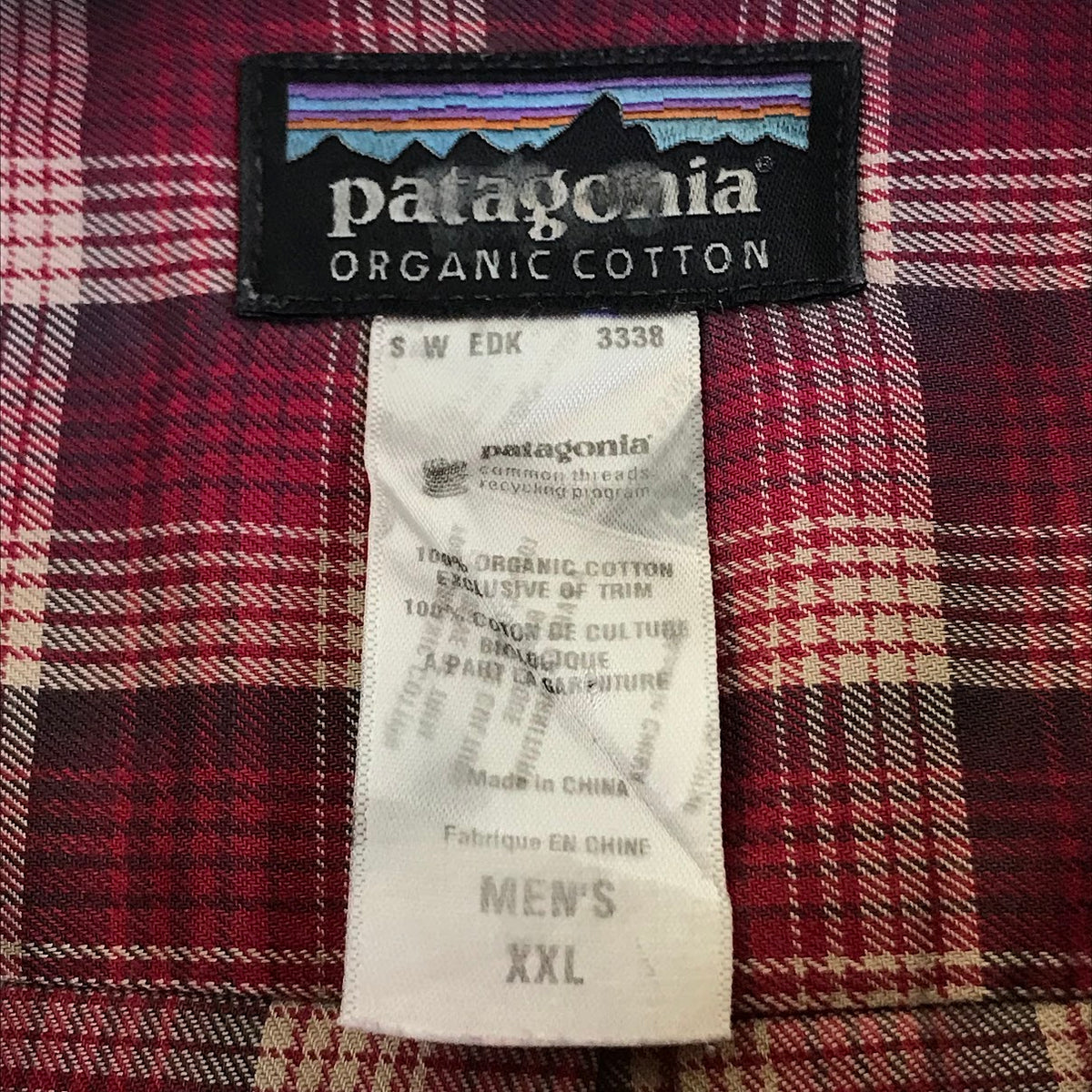 patagonia | パタゴニア 00s ORGANIC PIMA COTTON チェック柄 長袖シャツ 53836F0 レッド サイズ：XXL【倉吉店】