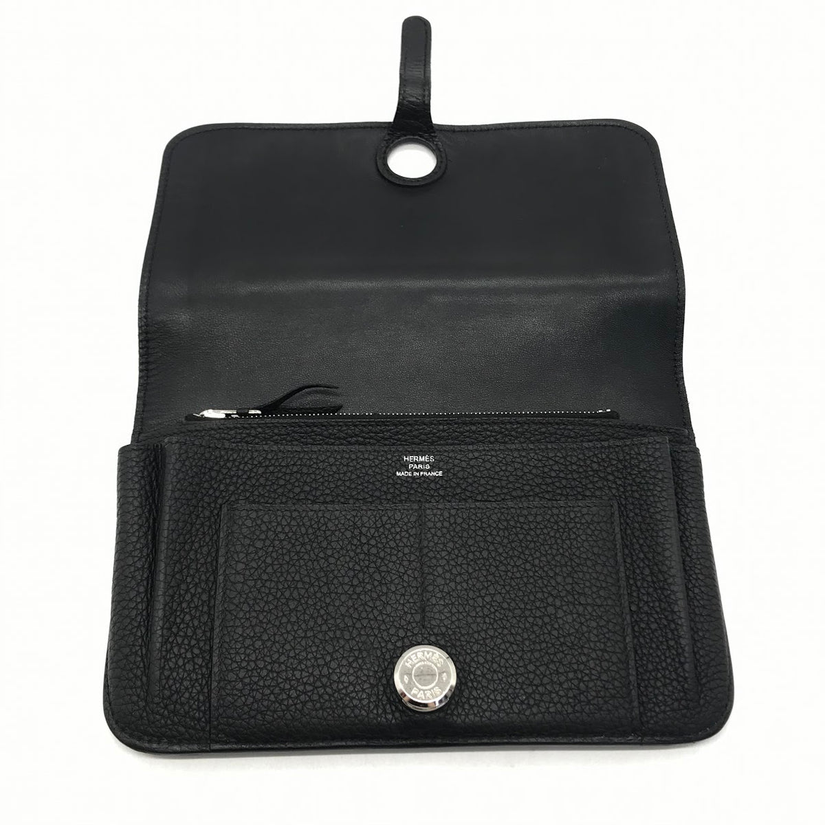 HERMES | エルメス ドゴンGM 二つ折り長財布 長財布 ブラック【倉吉店】