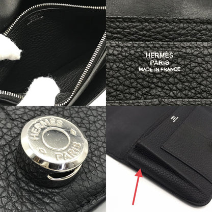 HERMES | エルメス ドゴンGM 二つ折り長財布 長財布 ブラック【倉吉店】