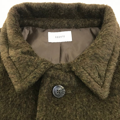 SOERTE｜ソエルテ　WOOL BLEND SHAGGY OVER COAT ウールブレンド オーバーコート その他アウター SOPAS1024001 カーキ サイズ：2【倉吉店】