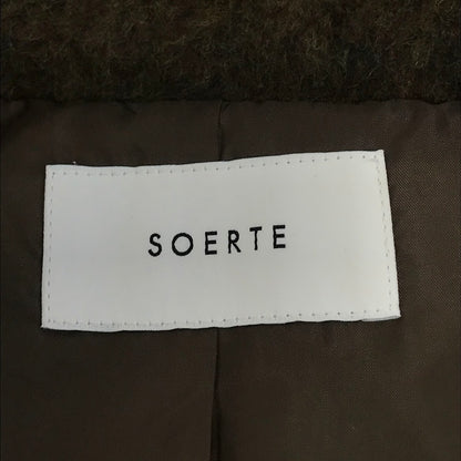 SOERTE｜ソエルテ　WOOL BLEND SHAGGY OVER COAT ウールブレンド オーバーコート その他アウター SOPAS1024001 カーキ サイズ：2【倉吉店】