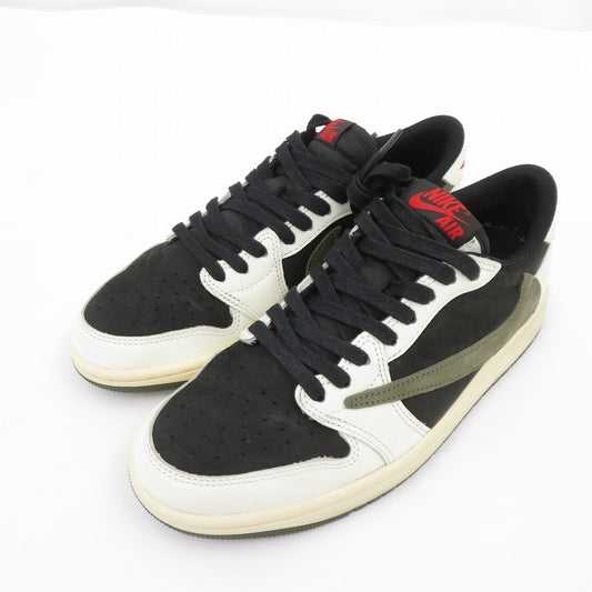 NIKE | ナイキ Travis Scott×Women's AJ1 Low OG Olive' FB鑑定済 スニーカー DZ4137-106 サイズ:24.0cm ブラック × カーキ 24cm【瀬戸大橋店】