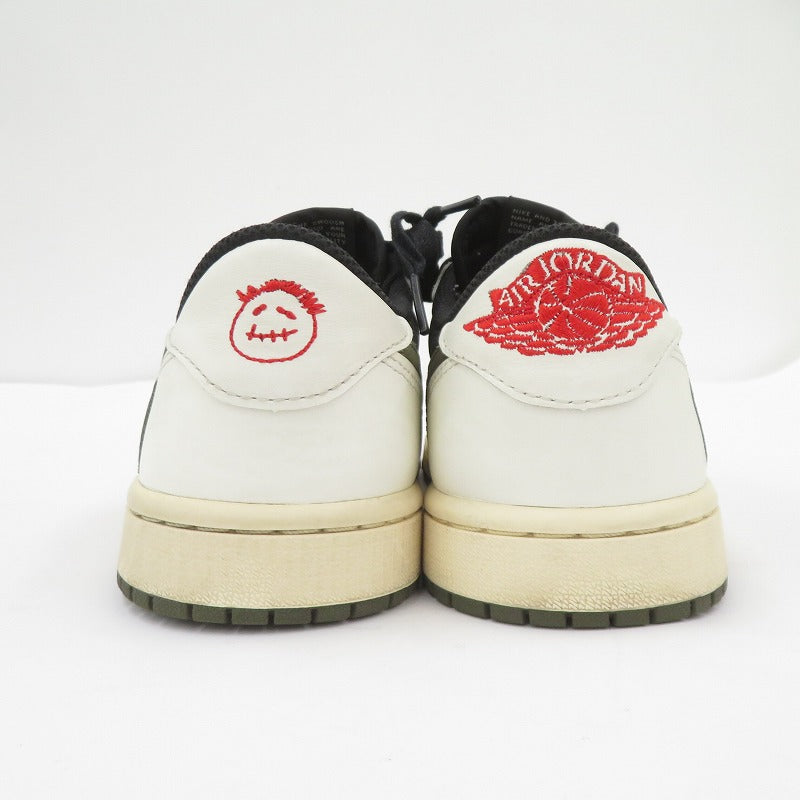 NIKE | ナイキ Travis Scott×Women's AJ1 Low OG Olive' FB鑑定済 スニーカー DZ4137-106 サイズ:24.0cm ブラック × カーキ 24cm【瀬戸大橋店】