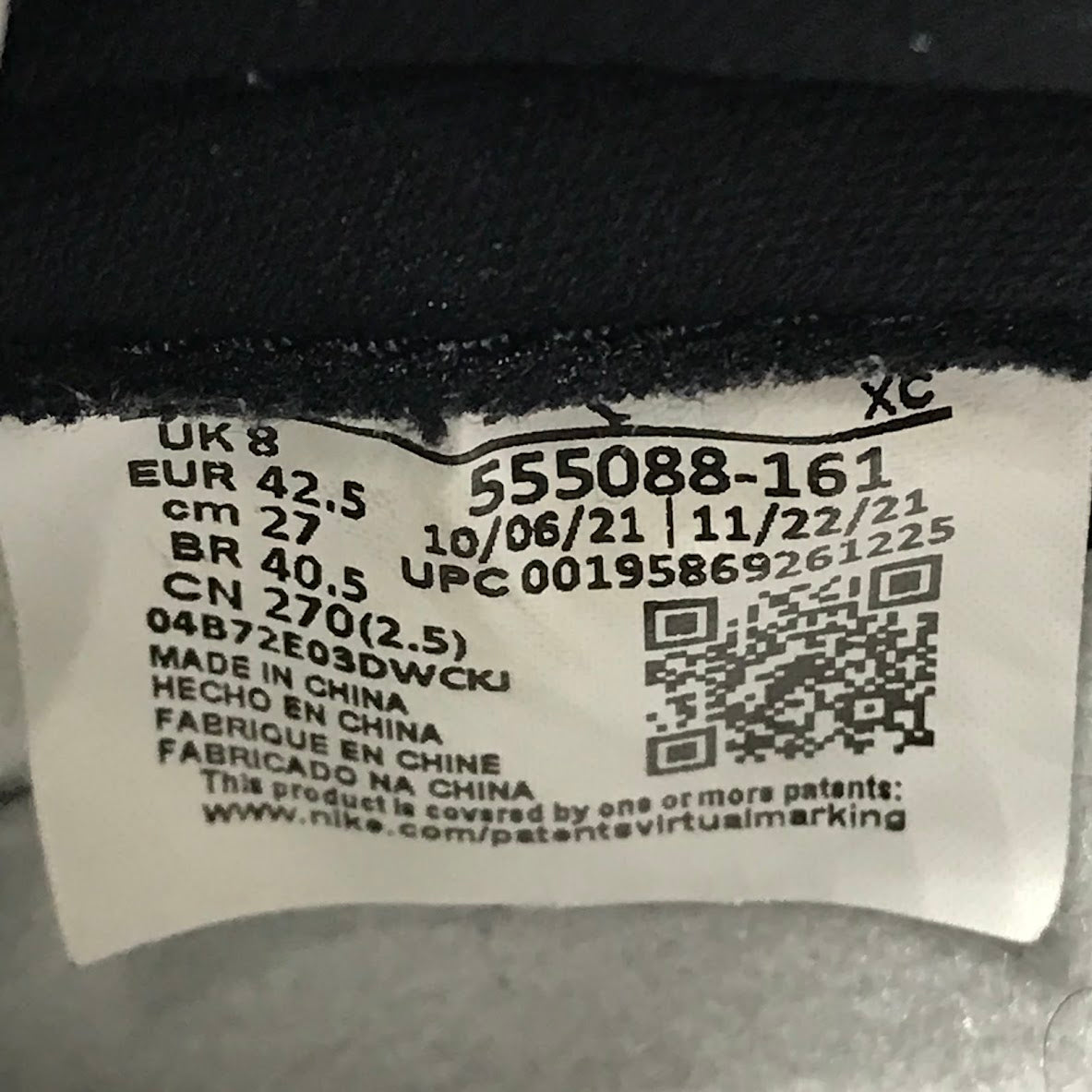 NIKE | ナイキ AIR JORDAN 1 RETRO HIGH OG 'HERITAGE' エアジョーダン 1 レトロ ハイ OG ヘリテージ スニーカー 555088-161 レッド 27cm【倉吉店】