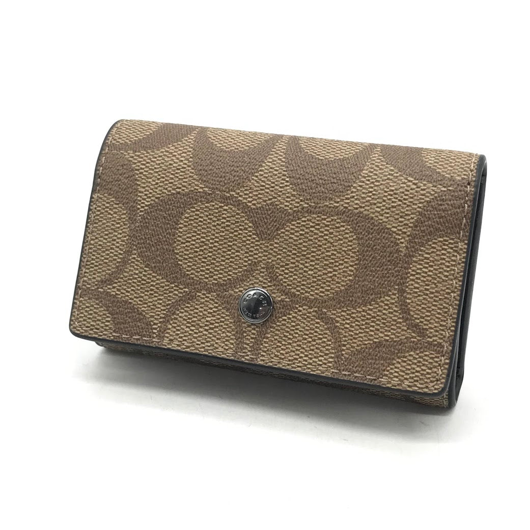 COACH | コーチ シグネチャー柄 キーケース 78675 ブラウン【倉吉店】