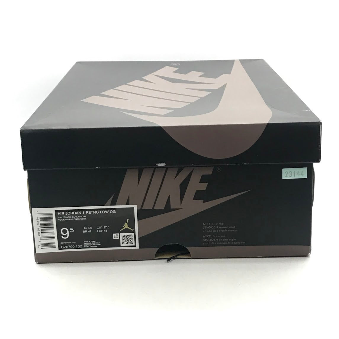 NIKE | ナイキ AIR JORDAN 1 LOW OG ’MOCHA’ スニーカー CZ0790-102 オージー セイル/ブラック-ダークモカ 27.5cm【倉吉店】
