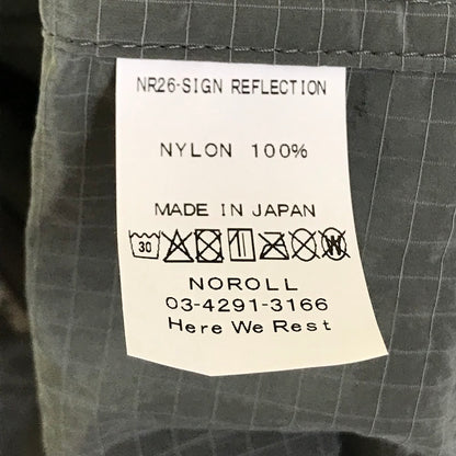 NOROLL | ノーロール SIGN REFLECTION PULLOVER 総柄 ナイロンプルオーバー ナイロンジャケット グレー【倉吉店】
